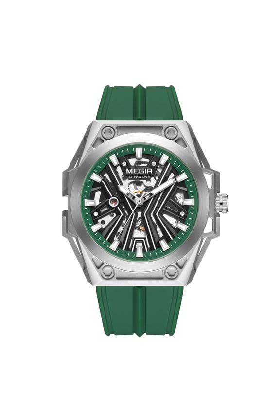 Fashion Fully Automatic Mechanical Men Watch Stainless Steel Case Sports Military Wristwatch