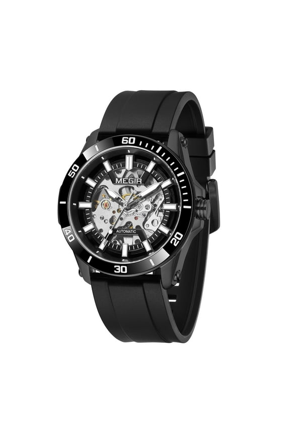 Fashion Hollow Out Mechanical Watch for Men Stainless Steel Case Sapphire Automatic Wristwatch