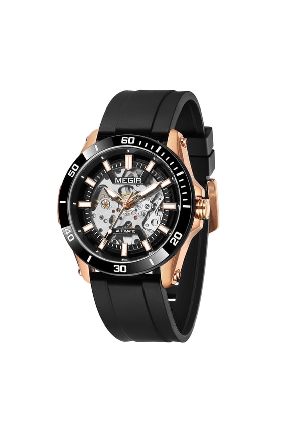Fashion Hollow Out Mechanical Watch for Men Stainless Steel Case Sapphire Automatic Wristwatch