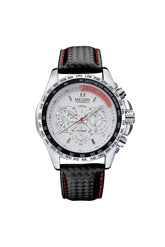 Fashion Quartz Watches Men Sports Military Wristwatch Luminous Hands Leather Strap Male Clock