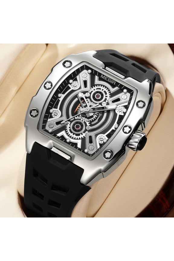 Luxury Men Watches Fashion Quartz Silicone Sports Waterproof Luminous Hands Wristwatch Clock