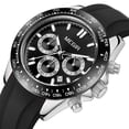 thumbnail image 1 of MEGIR Luxury Sports Men Watch Chronograph Silicone Quartz Wristwatch Waterproof Calendar Large Dial, 1 of 9
