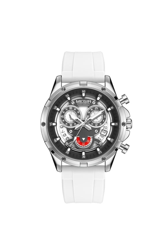 Stylish Sport Men Watch Multi-function Chronograph Waterproof Luminous Quartz Wristwatch Clock