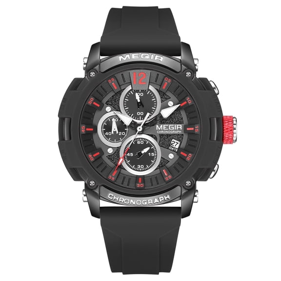 MEGIR Watches Men Quartz Chronograph Luxury Military Sport Wristwatch Auto Date Clock Male Gifts