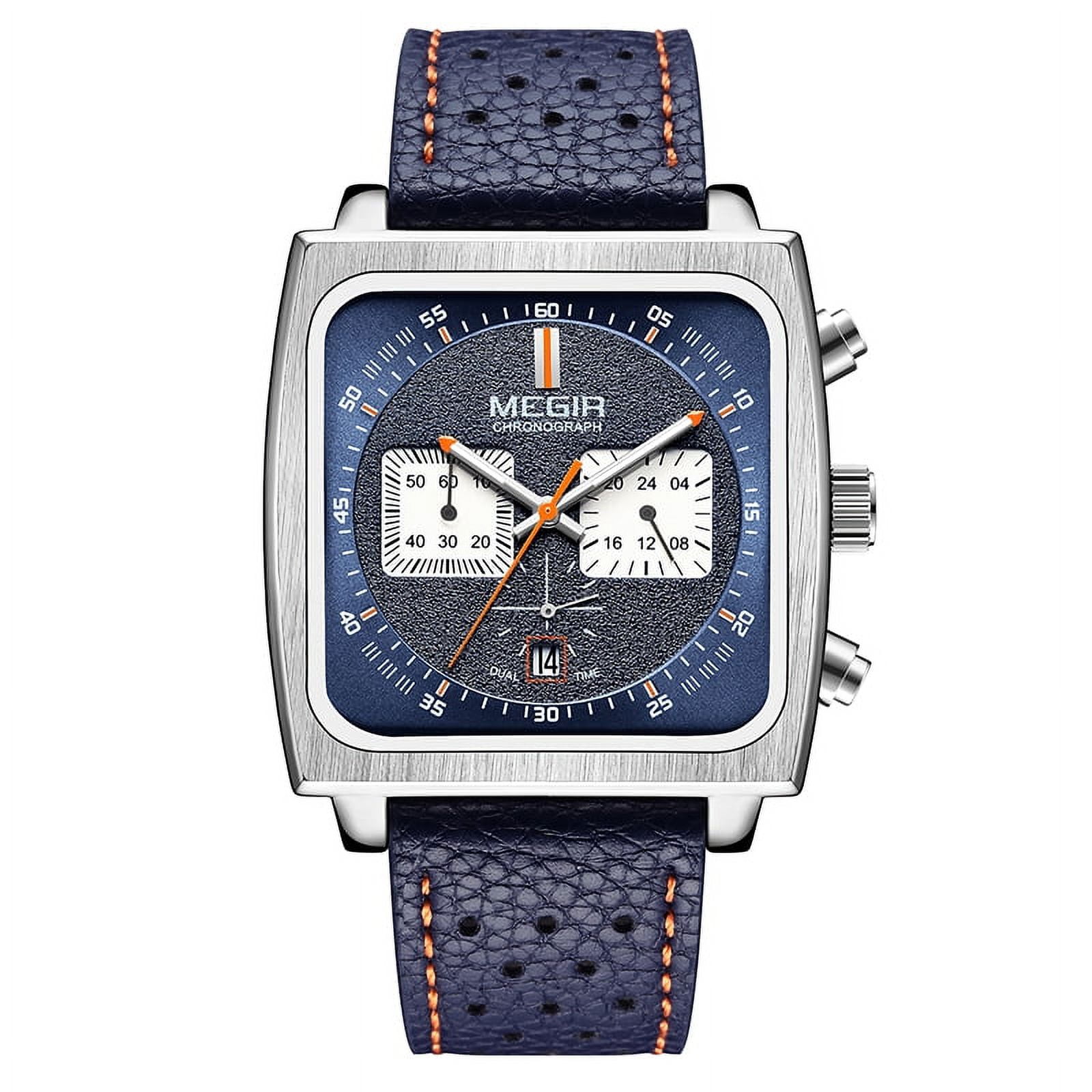 MEGIR Waterproof Men s Quartz Watch Leather Luminous Business