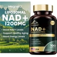 thumbnail image 1 of MEGNETA Liposomal NAD+ Supplement 1200mg with Trans Resveratrol - Boost NAD+ Levels, Energy & Anti-Aging Support - Vegan, 100 Capsules, 1 of 6