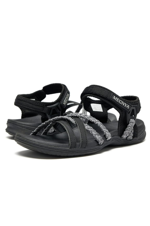 Hiking Sandals for Women, Comfortable Walking Sandals Hook Loop Strap, Sports Lightweight Slides