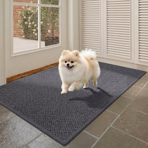 MEHOOM 18x30 Inch Front Door Mat, Indoor Outdoor Entrances, Dirt-Resistant, Low Profile, Easy Clean, Anti-Slip Doormat, Multi-Functional Welcome Mat for Garden, Balcony, Porch, Entryway