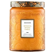 MEHOOM Cedarwood & Amber Wood Wick Scented Candle, 20oz Large Beeswax & Soy Blend, Clean Burning 100-Hour Candle, Cozy Gift for Home Decor