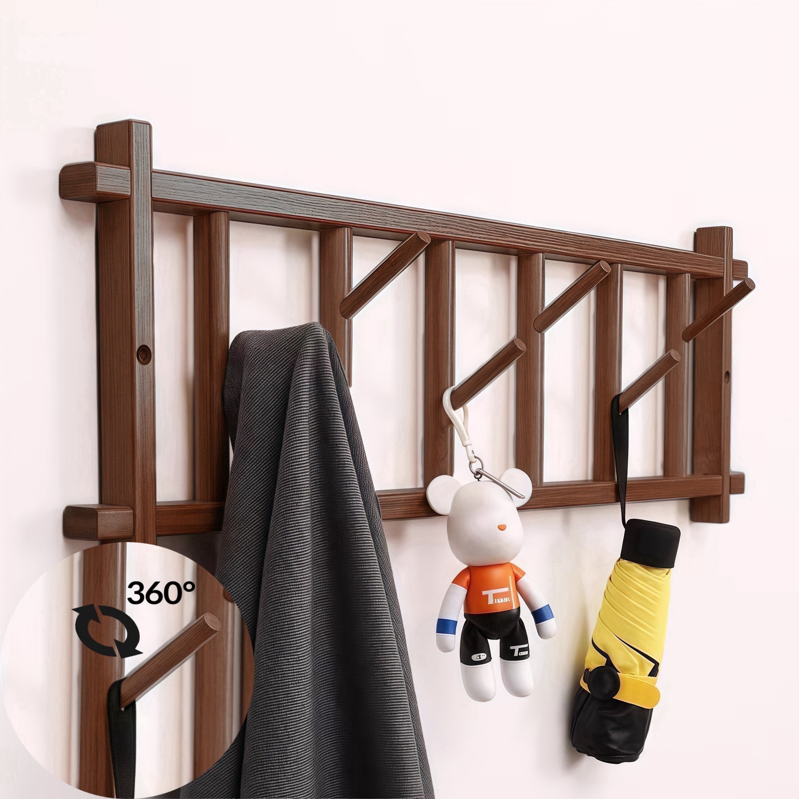 MEHOOM 24'' Improvement,Hardware,6-Hooks,Sturdy Coat Rack on Clearance ...