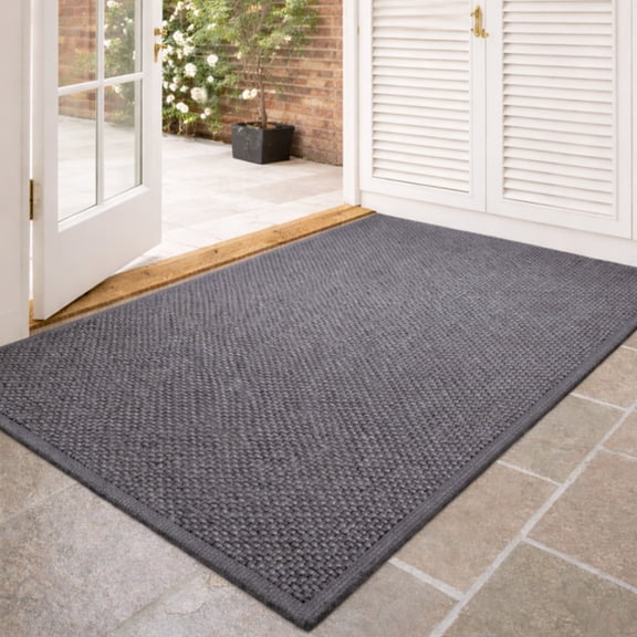MEHOOM 24x36 Inch Front Door Mat, Indoor Outdoor Entrances, Dirt-Resistant, Low Profile, Easy Clean, Anti-Slip Doormat, Multi-Functional Welcome Mat for Garden, Balcony, Porch, Entryway