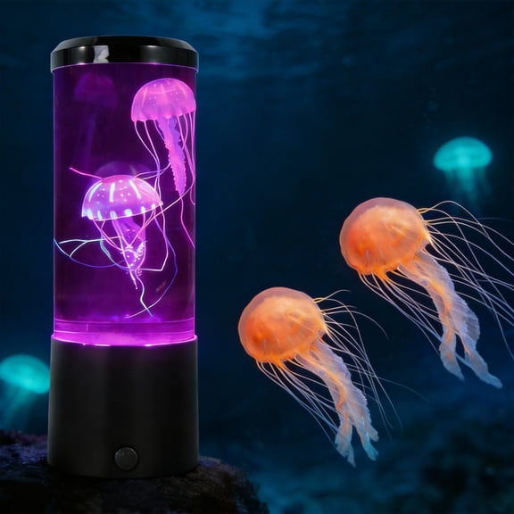 MEHOOM Jellyfish Lamp, 7 Color Setting Fantasy Jellyfish Lamps, Night Light for Home Office Decor Great & Valentines Day Birthday Gifts