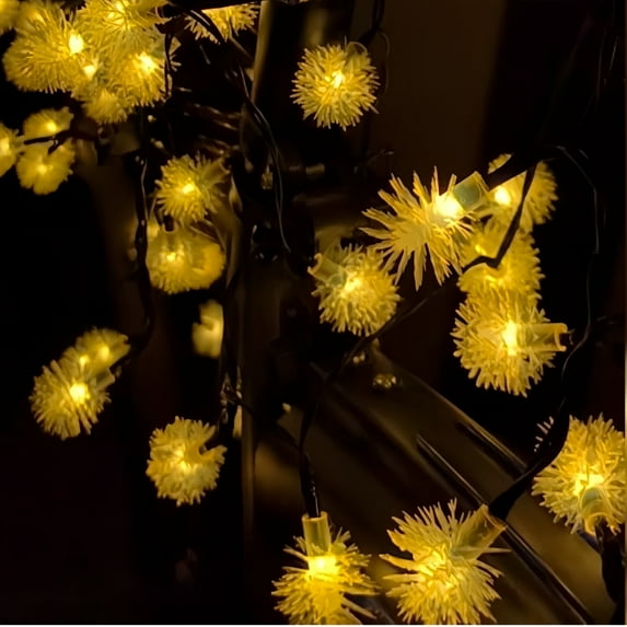 MEHOOM 50 LED Solar String Lights, 20 Ft Outdoor Solar Lights, 8 Modes, Waterproof for Patio & Garden