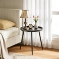 thumbnail image 1 of MEHOOM Round Metal Side Table, Matte Black Small End Table for Living Room Bedroom Indoor, 1 of 8