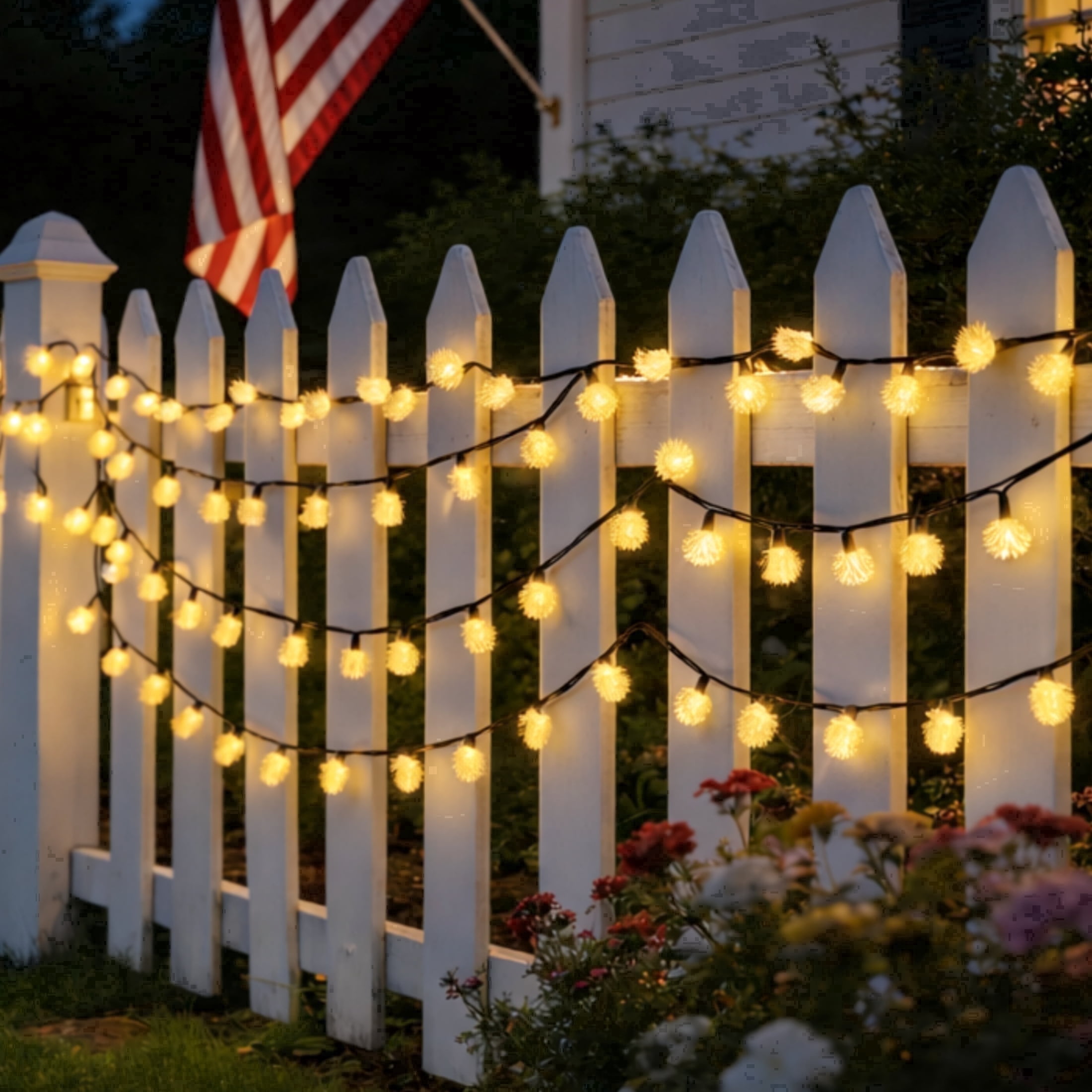 MEHOOM 100 LED Solar String Lights, 40 Ft Outdoor Solar Lights, 8 Modes, Waterproof Solar Powered Outdoor Lights for Patio & Garden Decor