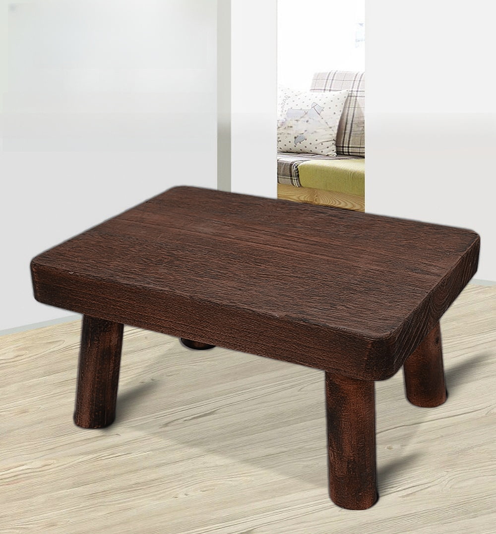 Bed Chair HOUCHICS Wooden Step Stool For Adults,Solid Wood Bed