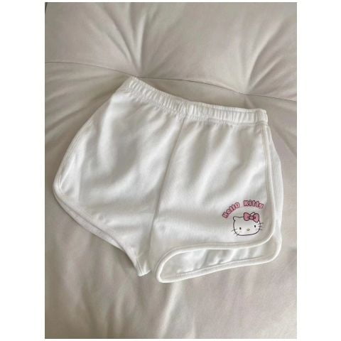 MEI 2024 NEW Sanrio Hello Kitty New Summer Suit Women‘s Kawaii Cartoon Printed Clothes Versatile