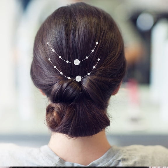 MEIBUTYUP Beaded Chain Craft String Pearls Plastic 1 Roll