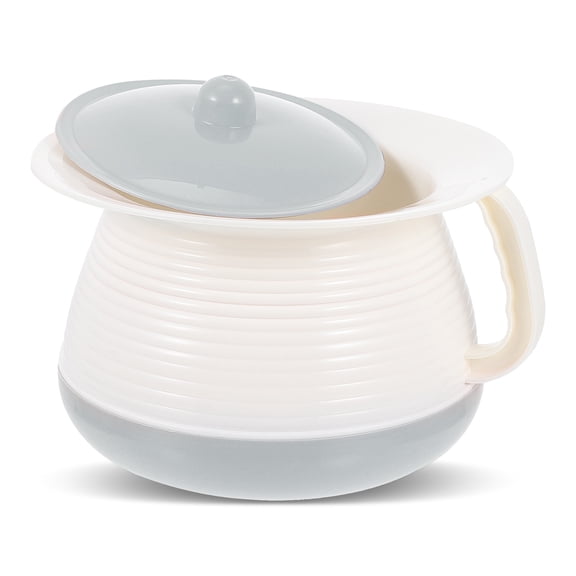 MEIBUTYUP Plastic Chamber Pot for Home Use - Smooth , Easy to Clean, Portable and Lightweight
