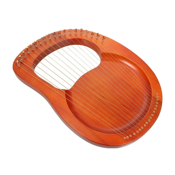 MEIBUTYUP 1Set Retro Style Wood Harp 19 ng Lyre Handheld Musical Instrument
