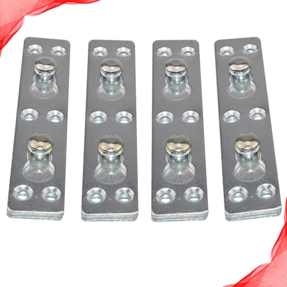 MEIBUTYUP 1Set Silver Bed Hinge with Smooth Surface for Bed Frame Repairs