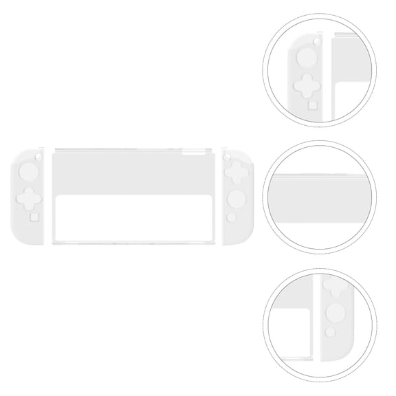 MEIBUTYUP Switch Protective Cover, TPU Case, White, Easy Access, Professional Design for Console