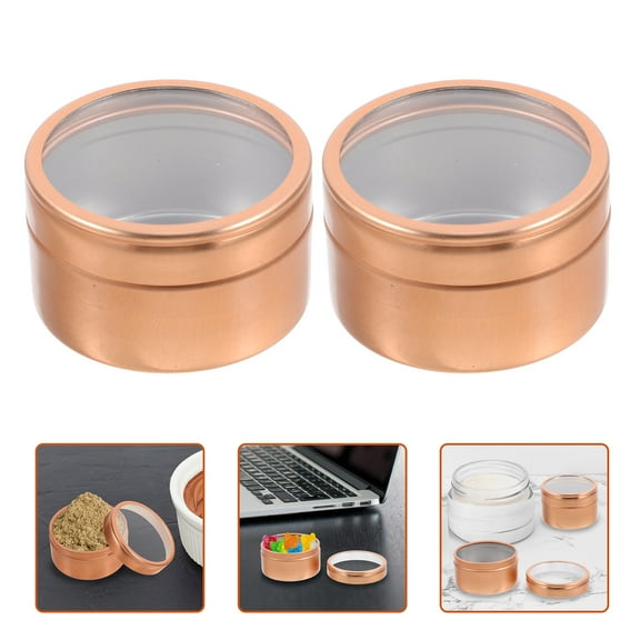 MEIBUTYUP Set of 10 Small Aluminum Cookie Tins with Lids, Storage Containers for Baking, Organization, and Packaging