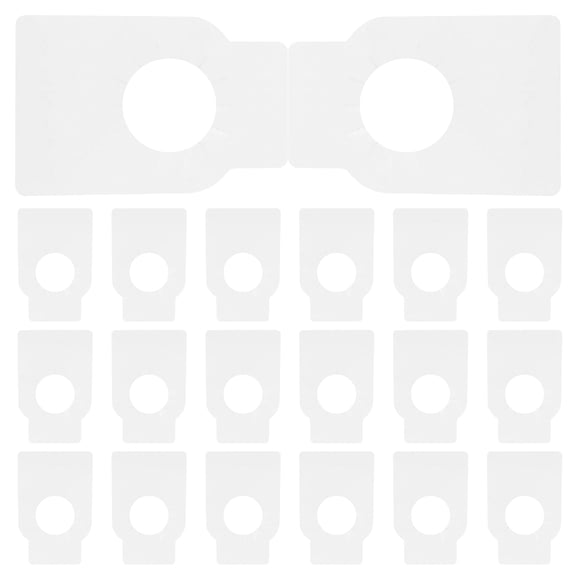 MEIBUTYUP 100 Pcs Double-Sided Blank Tags for Wine Bottles, Home Use, Party, Labels, and Bottle Accessories