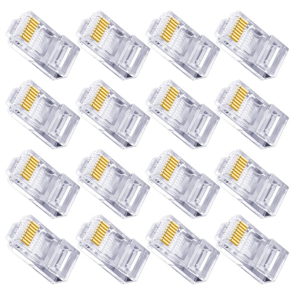MEIBUTYUP Ethernet Crimp Connectors, White Pc, Suitable for Various Devices