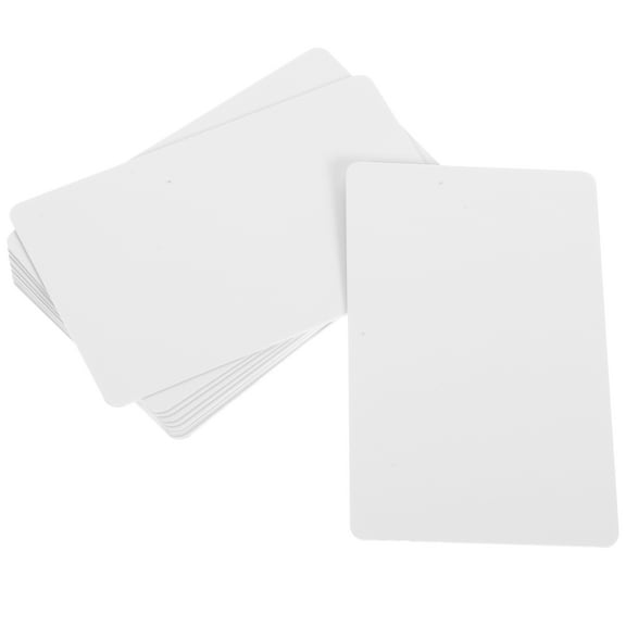 MEIBUTYUP 10 Pcs White Blank PVC Label Tags for Clothing, Apparel, Price Tags, Inventory, and Organization