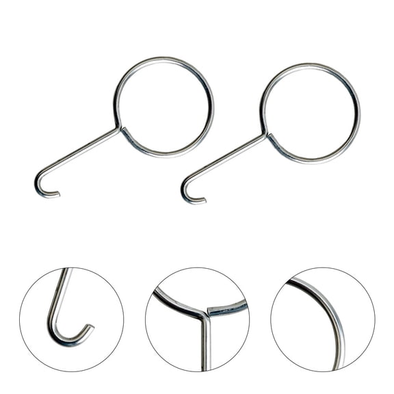 MEIBUTYUP 10 Pcs Stainless Steel Drain Removal Hooks for Shower Grate Lifting, Plated Tools