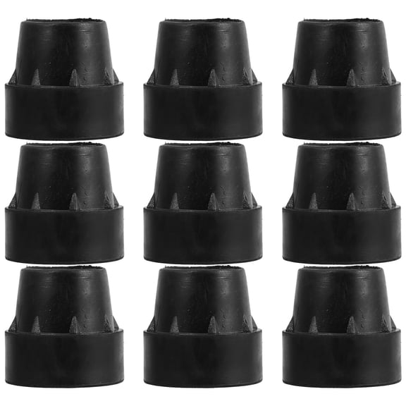 MEIBUTYUP 10Pcs Replacement Trampoline Leg Caps Black Rubber Non Slip Pads with Easy Installation
