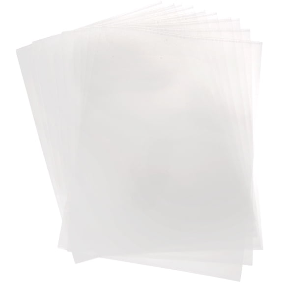 MEIBUTYUP 10Pcs White Plastic File Folder for Paper Storage Office Use Lightweight Document Organizer