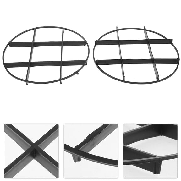 MEIBUTYUP 10pcs Plant Pot Elevators with Heat Insulation and Water Drainage, Black Minimalist Design for Growth