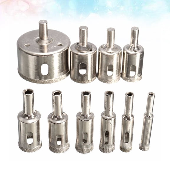 MEIBUTYUP 10pcs Core Drill Bits Set for Metal, Wood, and Projects - Round Drill Bit Tools