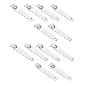 MEIBUTYUP 12Pcs Plated Silver Manual Beer Bottle Openers Stainless Steel Bar Kitchen Gadgets