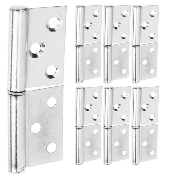 MEIBUTYUP 12pcs Lift Off Hinge Stainless Steel Removable Door Hinges For Wooden Door