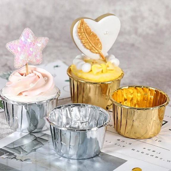 MEIBUTYUP Muffin Baking Cups Paper Rose Pink 150PCS