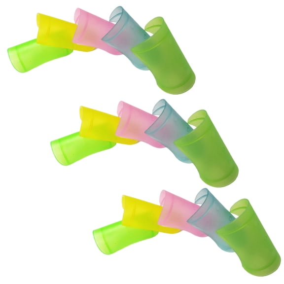 MEIBUTYUP 15pcs Flute Protectors Durable Lightweight Film Covers Decorative Assorted Colors