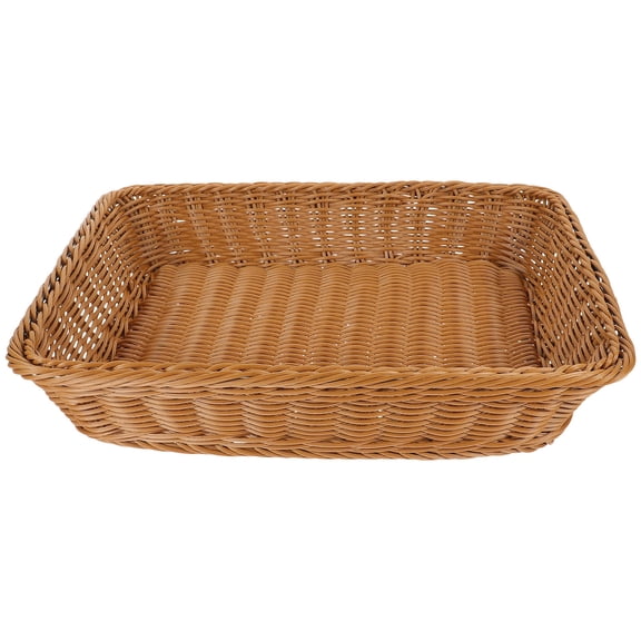 MEIBUTYUP 1Pack Round Display Basket for Bread Serving in Rustic Style