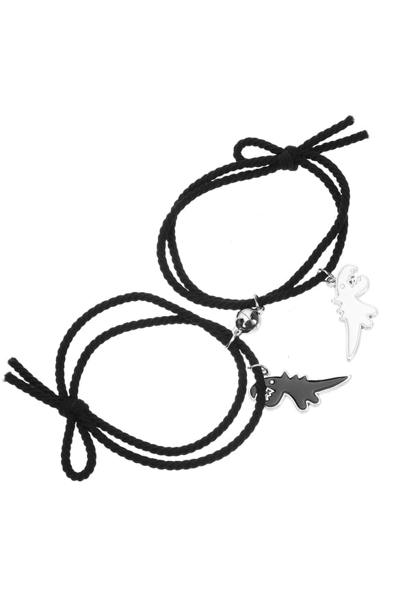 1 Pair Link Bracelet Couple Comfortable to Wear Multi Alloy Simple and Stylish Design