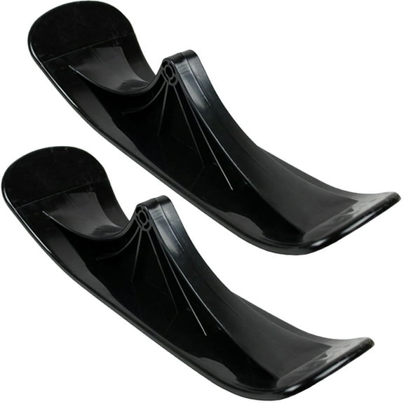 MEIBUTYUP 1Pair Easy Install Black Snowboard Ski Sled for Scooter Winter Supplies