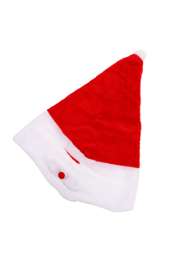 Red Velvet Santa Claus Hat for Christmas Decoration and Warmth