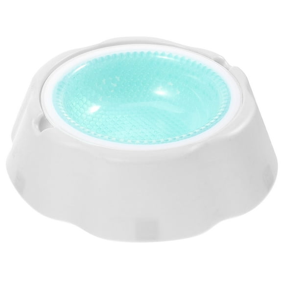 MEIBUTYUP Pet Water Bowl Green Insulated Cooler Frosty Bowl for Food and Water at Home or Outdoors
