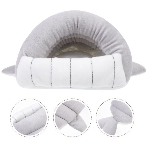 MEIBUTYUP 1Pc Grey Hamster Warm Cave Windproof Comfortable Cloth Pet Bed for Winter