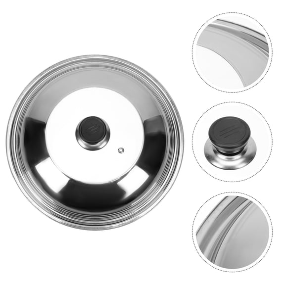 MEIBUTYUP 1Pc Premium Stainless Steel Pot Lid with Vent and Assorted Color for Kitchen