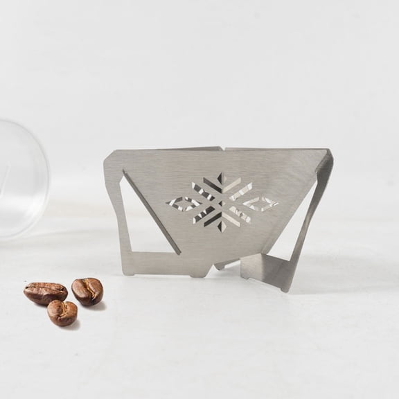 MEIBUTYUP Portable Foldable Coffee Filter Rack Stainless Steel Espresso Screen for Office and Travel