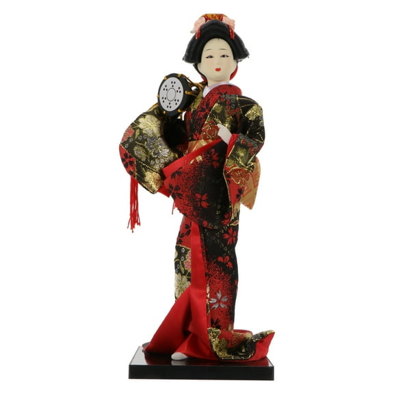 MEIBUTYUP Japanese Traditional Cloth Dolls Set - Handmade Art Craft Gift for Colleagues and Home Decoration