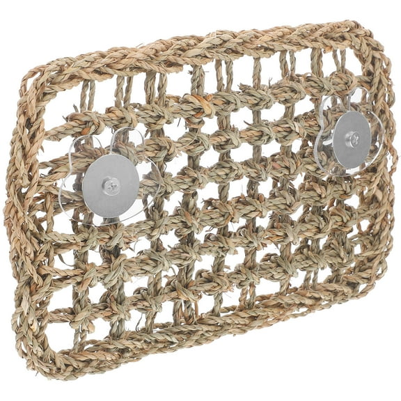 MEIBUTYUP Teeth Grinding Toy with Aquatic Plant Design, Chew Doll for Small Pets, 1 Set