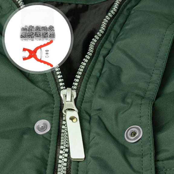 MEIBUTYUP 1Set Snap Button Repair Kit with Non Slip Handles for Sewing Thin Clothes and Craft Projects